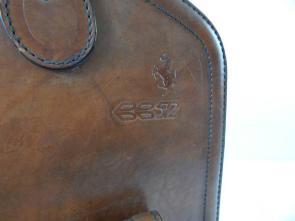 Complete Ferrari 512BB Schedoni Leather Luggage Set