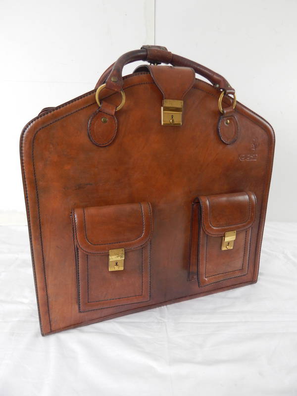 Complete Ferrari 512BB Schedoni Leather Luggage Set