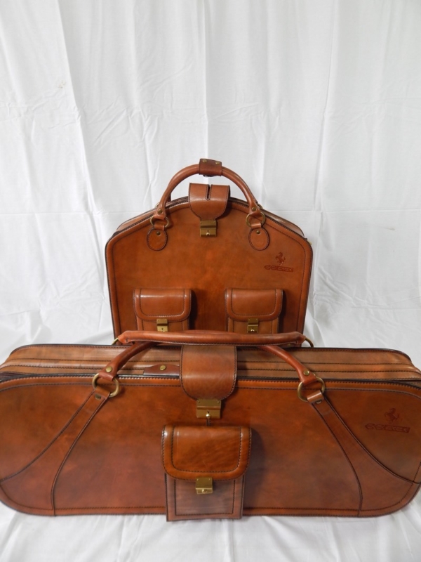 Ferrari 512BBi Complete 2 Piece Leather Luggage Set