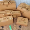 Ferrari 512TR Complete 5 Piece Schedoni Leather Luggage Set