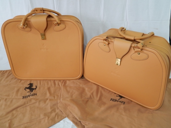 Ferrari 512TR Complete 5 Piece Schedoni Leather Luggage Set