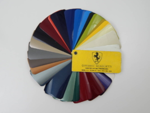 Ferrari Carrozzeria Scaglietti Paint Sample Swatch 1970s