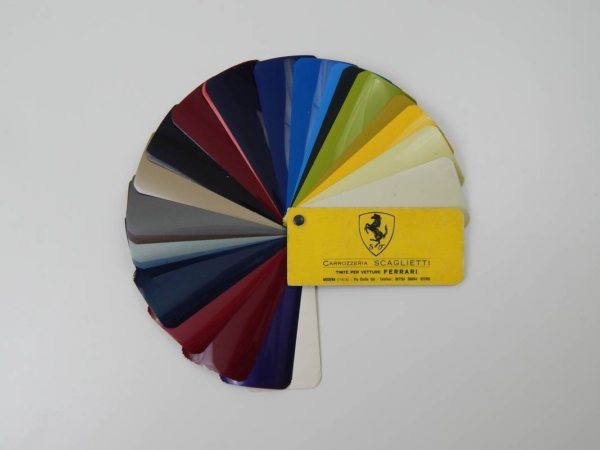 Ferrari Carrozzeria Scaglietti Paint Sample Swatch 1970s