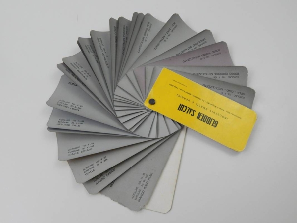 Ferrari Carrozzeria Scaglietti Paint Sample Swatch 1970s