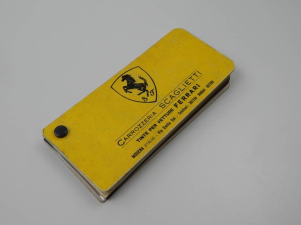 Ferrari Carrozzeria Scaglietti Paint Sample Swatch 1970s