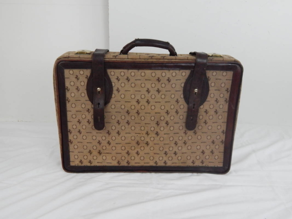 Ferrari Cavallino Print Complete Luggage Set 1970s 1980s