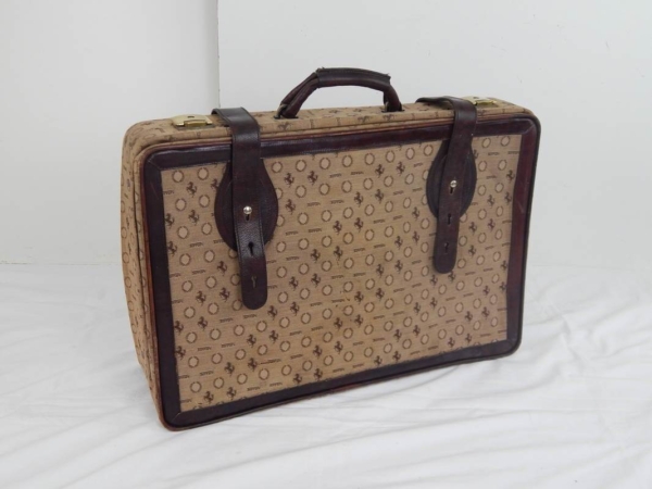 Ferrari Cavallino Print Complete Luggage Set 1970s 1980s