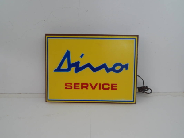 Ferrari 206 246 Dino Service Illuminated Sign 1970s
