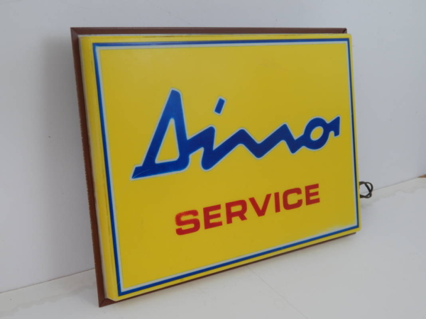 Ferrari 206 246 Dino Service Illuminated Sign 1970s