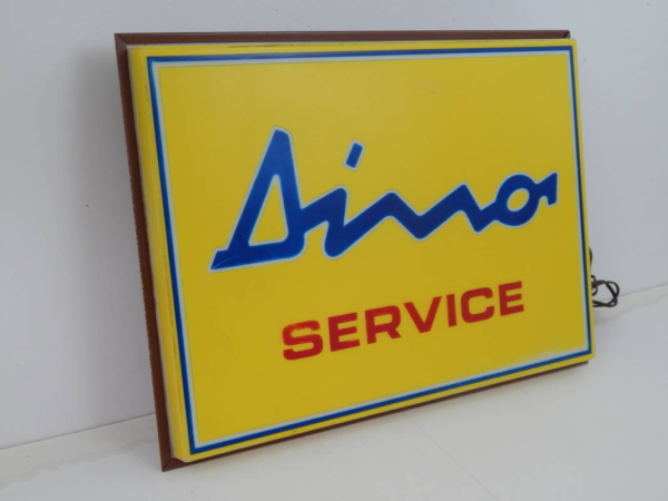 Ferrari 206 246 Dino Service Illuminated Sign 1970s