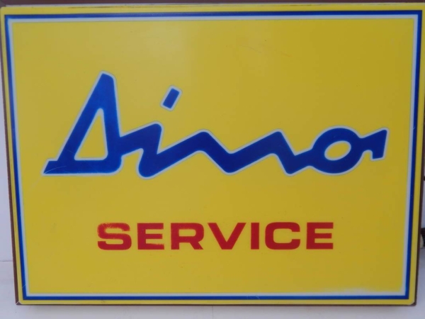 Ferrari 206 246 Dino Service Illuminated Sign 1970s