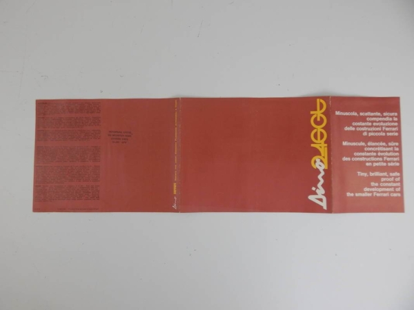 Ferrari 246 GT Brochure 1970