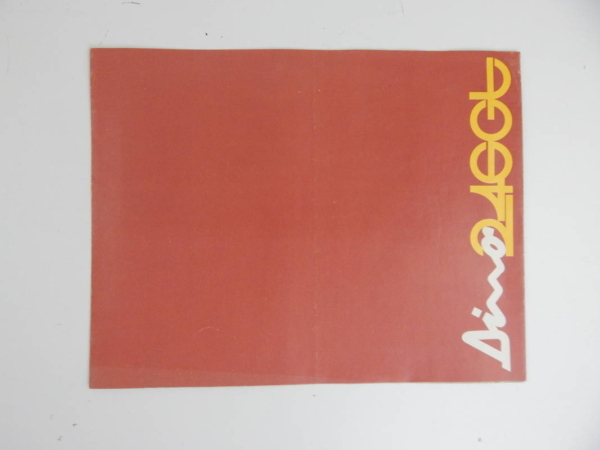 Ferrari 246 GT Brochure 1970