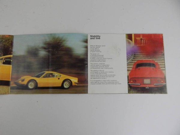 Ferrari 246 GT Brochure 1970