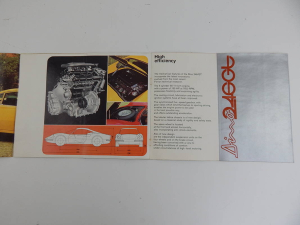Ferrari 246 GT Brochure 1970