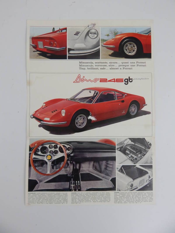 Ferrari 246 GTS Brochure 1973