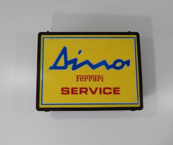 Ferrari 206 246 Dino Illuminated Service Sign 1970s