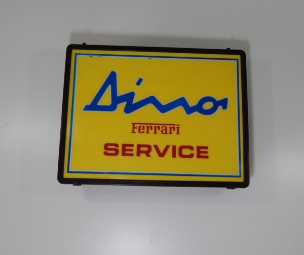 Ferrari 206 246 Dino Illuminated Service Sign 1970s