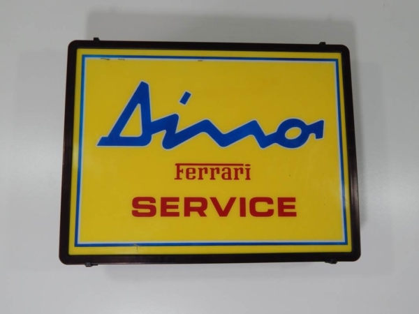 Ferrari 206 246 Dino Illuminated Service Sign 1970s