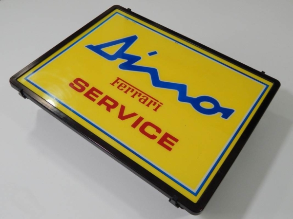 Ferrari 206 246 Dino Illuminated Service Sign 1970s