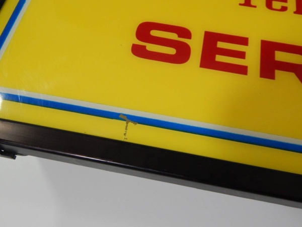 Ferrari 206 246 Dino Illuminated Service Sign 1970s