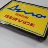 Ferrari 206 246 Dino Illuminated Service Sign 1970s