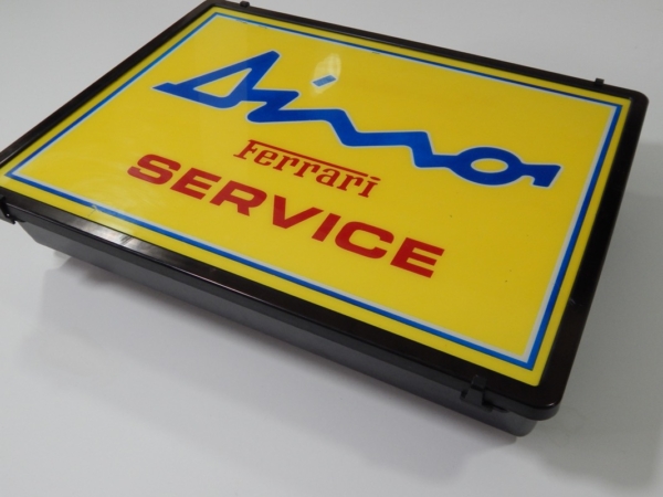 Ferrari 206 246 Dino Illuminated Service Sign 1970s