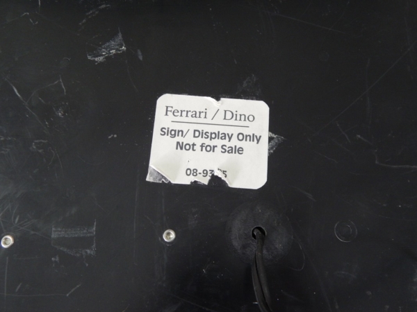 Ferrari 206 246 Dino Illuminated Service Sign 1970s