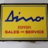Ferrari 206 246 Dino Illuminated Sales & Service Sign 1970s