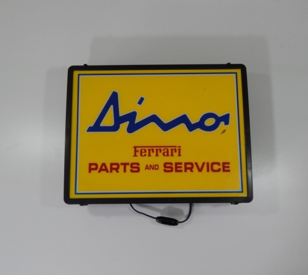 Ferrari 206 246 Dino Illuminated Parts & Service Sign 1970s