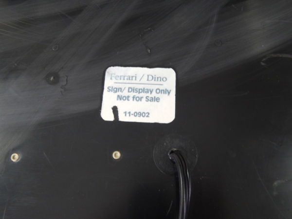 Ferrari 206 246 Dino Illuminated Parts & Service Sign 1970s