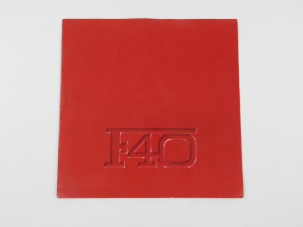 Ferrari F40 Sales Brochure