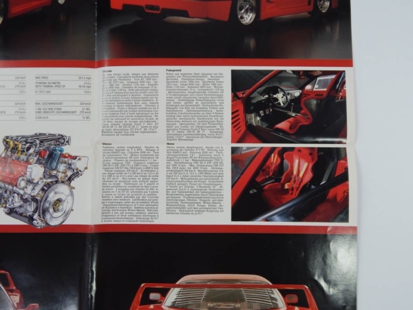 Ferrari F40 Sales Brochure