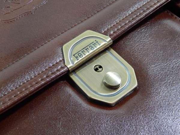Ferrari Cartier Leather Briefcase