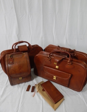 Ferrari Mondial 4 Piece Schedoni Leather Luggage Set
