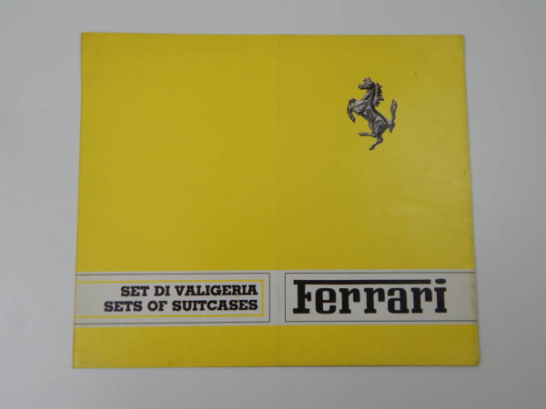 Ferrari Schedoni Luggage Sales Brochure
