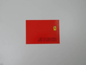Ferrari Schedoni Luggage Sales Brochure
