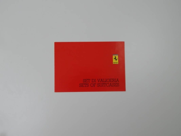 Ferrari Schedoni Luggage Sales Brochure