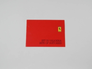 Ferrari Schedoni Luggage Set Sales Brochure