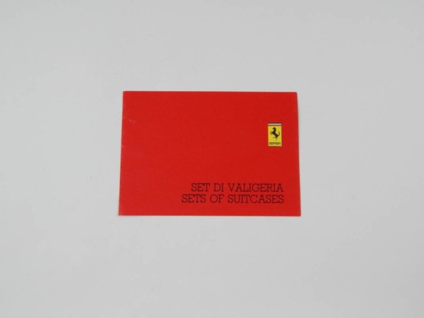 Ferrari Schedoni Luggage Set Sales Brochure