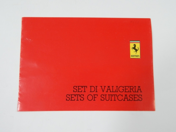 Ferrari Schedoni Luggage Set Sales Brochure