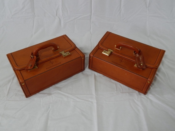 Ferrari Testarossa Complete 6 Piece Schedoni Leather Luggage Set