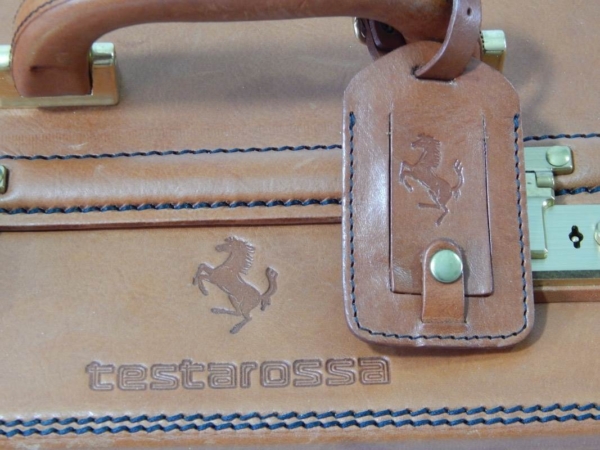 Ferrari Testarossa Complete 6 Piece Schedoni Leather Luggage Set