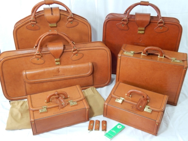 Ferrari Testarossa Complete 6 Piece Schedoni Leather Luggage Set