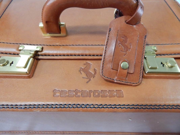 Ferrari Testarossa Complete 6 Piece Schedoni Leather Luggage Set