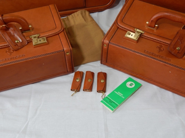 Ferrari Testarossa Complete 6 Piece Schedoni Leather Luggage Set