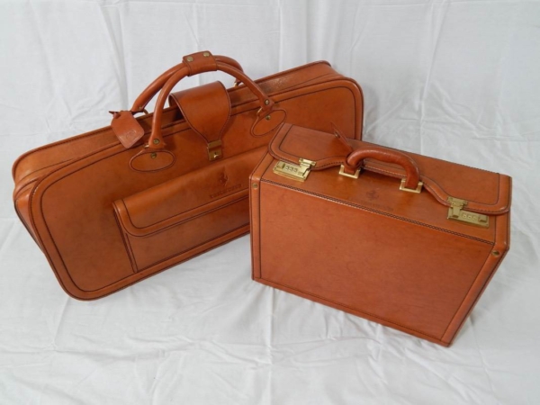 Ferrari Testarossa Complete 6 Piece Schedoni Leather Luggage Set