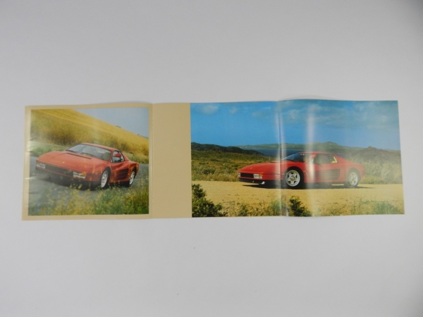 Ferrari Testarossa Sales Brochure
