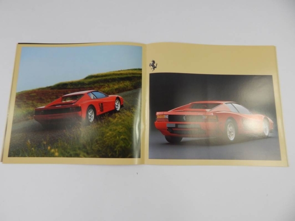 Ferrari Testarossa Sales Brochure