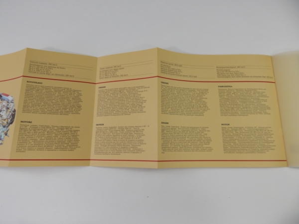 Ferrari Testarossa Sales Brochure